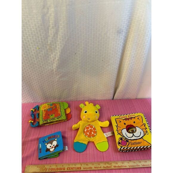 Bright Stars Lamaze Baby educational books lot squeaks rattle "Funny Face" - Picture 1 of 4